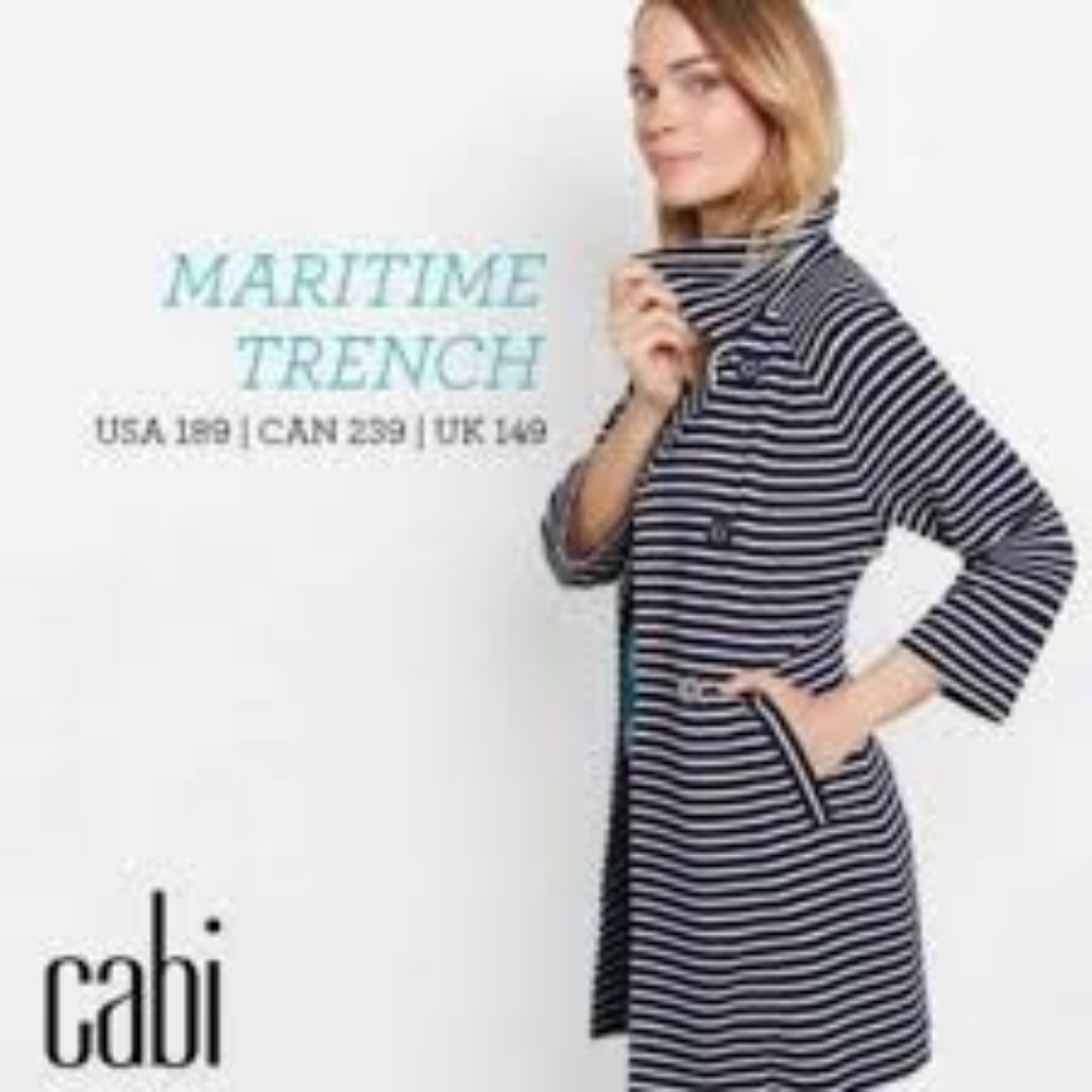 CAbi Maritim Trench Jacket 3/4 Sleeve